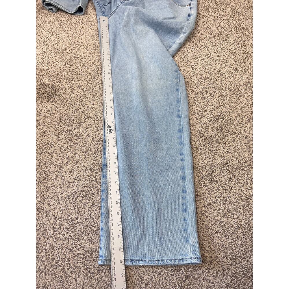 Seven7 Women's 12 Y2K Minimalist Staple‎ Soft Norm Loose Straight Denim Jeans - Picture 11 of 12